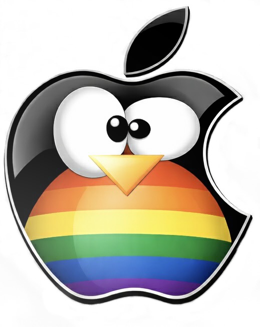 tux and apple pride